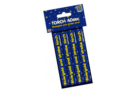 Blue / Gold And Strobe Torch
