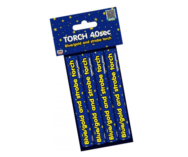 Blue / Gold And Strobe Torch